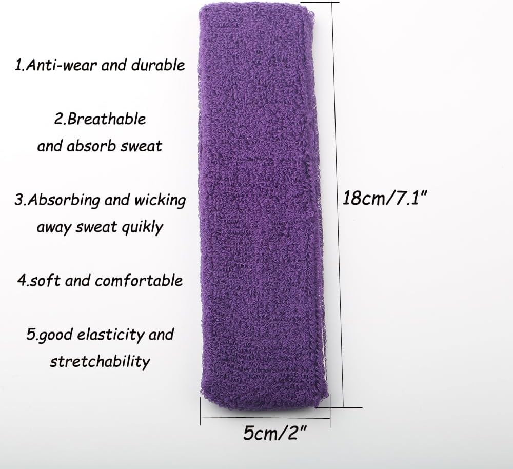 12pcs Sweatbands