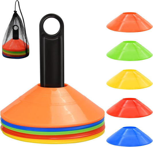 Agility Soccer Cones with Carry Bag and Holder