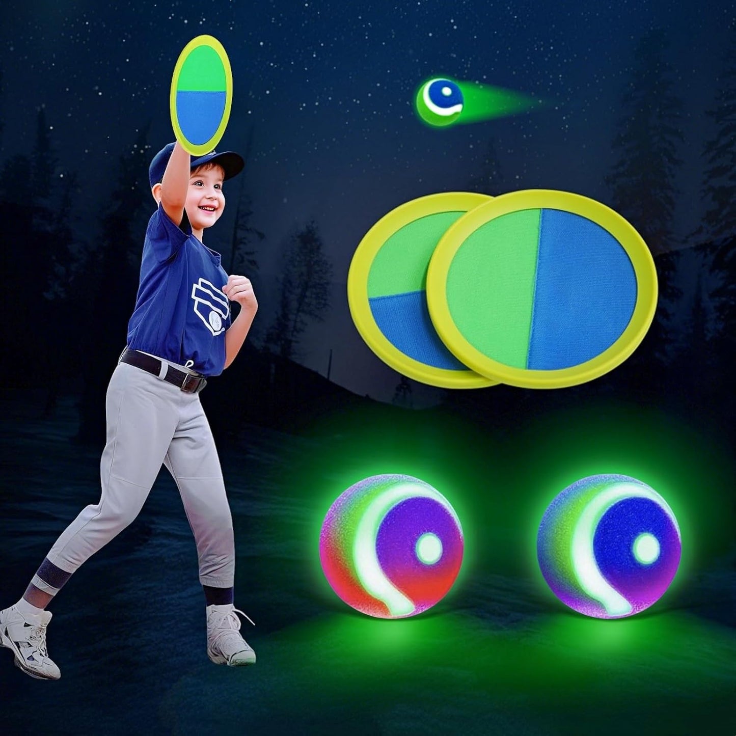 LED Toss and Catch Ball Set