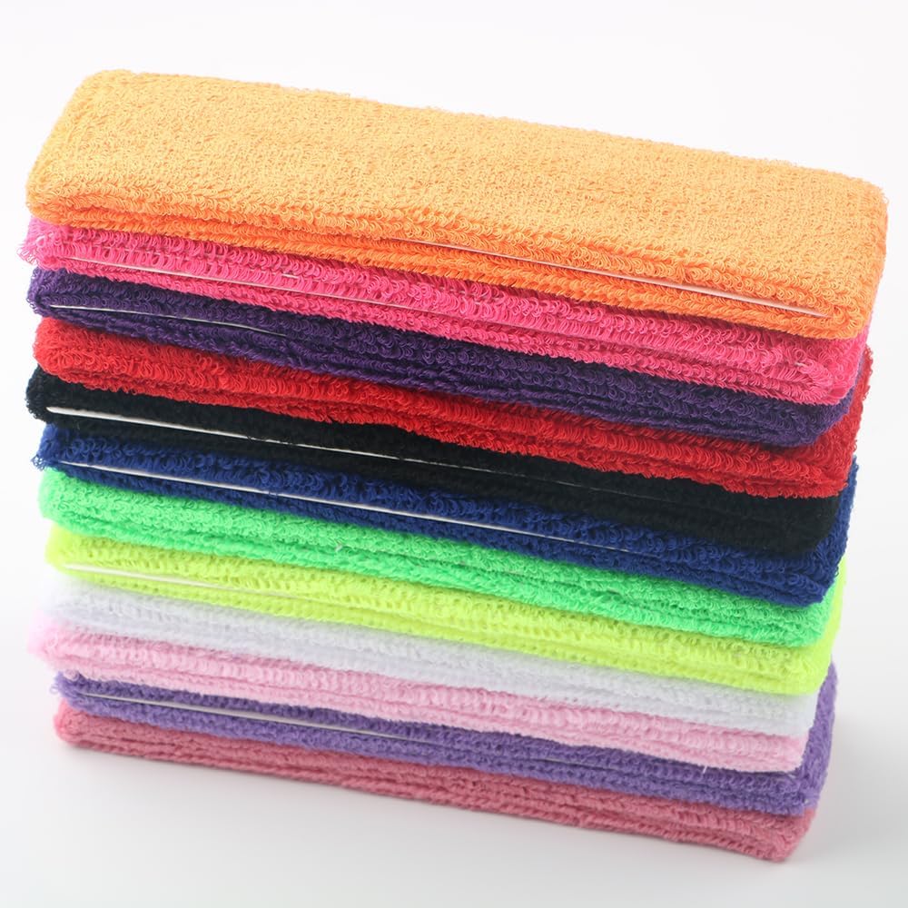 12pcs Sweatbands